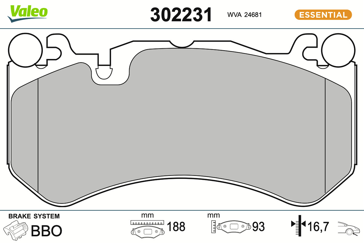BRAKE PADS FIRST MER CLASS E 11.09